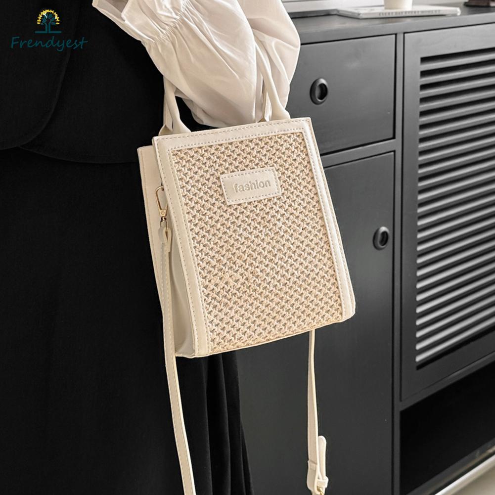 Túi cói nữ tính khí túi xách đa năng totes straw làm quà sinh nhật