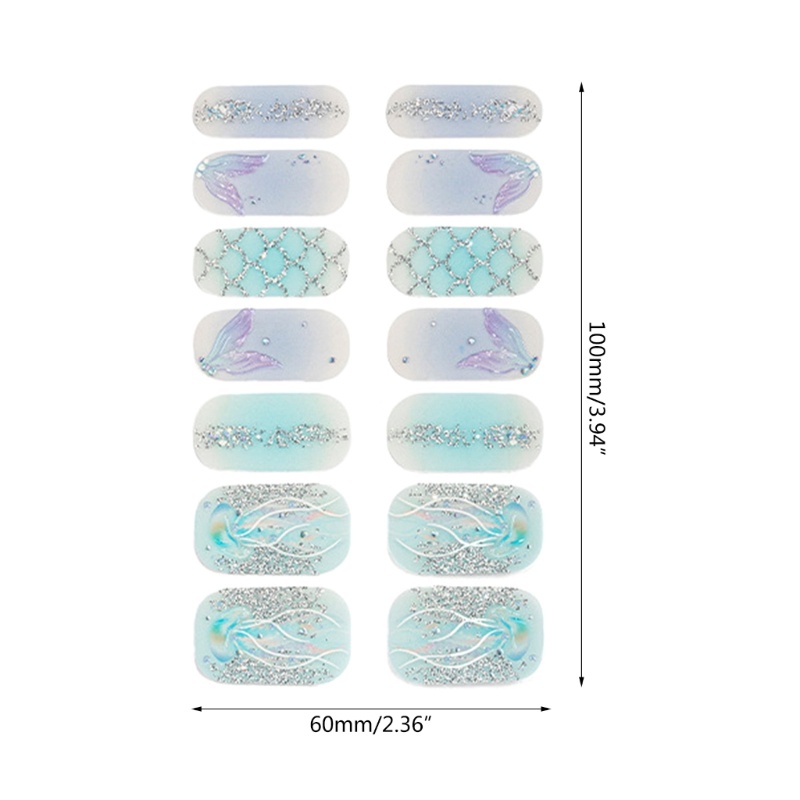Ch * oready stock o gradient full nail stickers full wrap nail art stickers self-adhesive nail art strips for diy nai