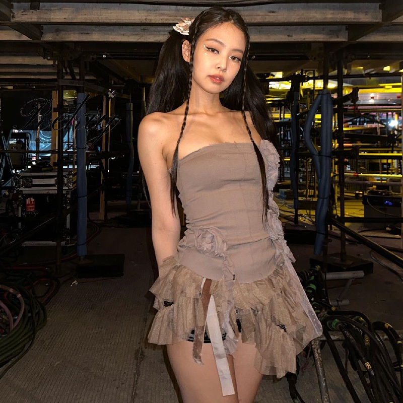 Áo Ống In Hoa 3D Phong Cách Vintage Thời Trang 2023 Mới Cho Nữ