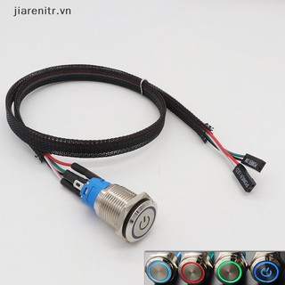 Ji pc host start power sw button switch máy tính reset sw button switch with cable vn