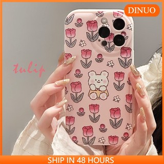 ỐP LƯNG IPHONE Ốp Điện Thoại Hình Gấu Và Hoa Cho iphone15 / 14promax / 13 / 12 / 11 / xr / xs / x / xsmax / 6 / 6plus / 7 / 8plus-DINUO