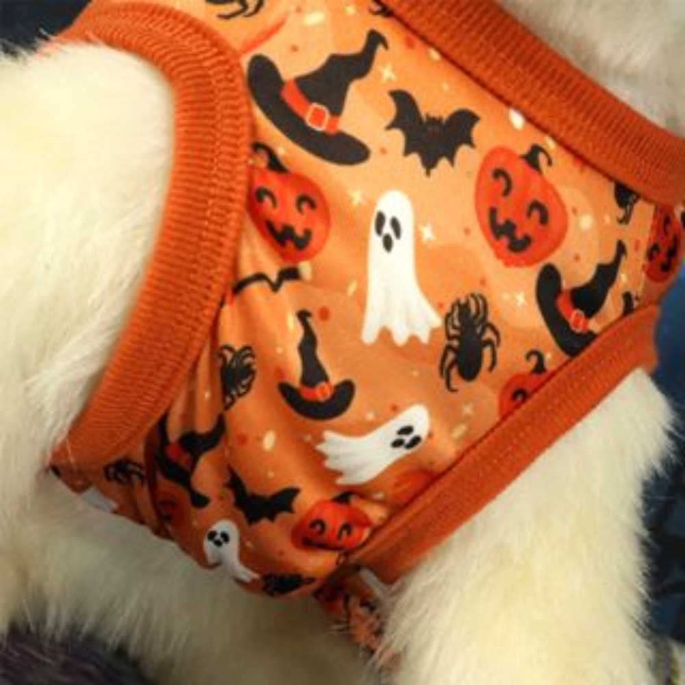 Pet halloween dress dog quần áo cho chó con quần áo mèo vest thoáng khí