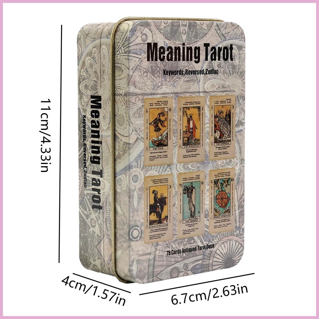 Meaning tarot cards bộ bài 78 bộ bài oracle english visions bói toán với từ khóa đảo ngược zodiac playing cards shinvn