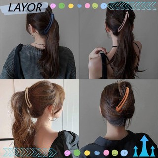 Lay matte banana clip lễ hội quà tặng kẹp tóc đuôi ngựa kẹp tóc