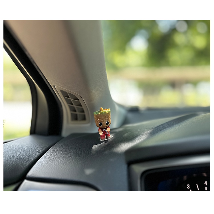 Guardians of the galaxy tree hình groot car center console đồ trang trí phim hoạt hình dễ thương xe búp bê đồ trang trí chữa bệnh xe hơi phụ kiện làm bằng tay