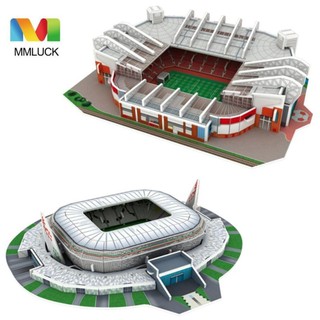 Mô hình lắp ráp MMULCK hình sân vận động Manchester thu nhỏ 3D bằng giấy DIY