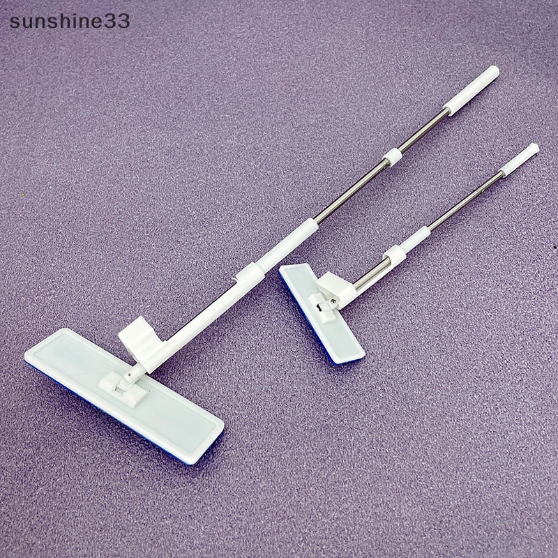 Su 1:12 dollhouse miniature mop dụng cụ làm sạch nhỏ đồ nội thất trang trí đồ chơi trẻ em giả vờ chơi đồ chơi nhà búp bê phụ kiện n