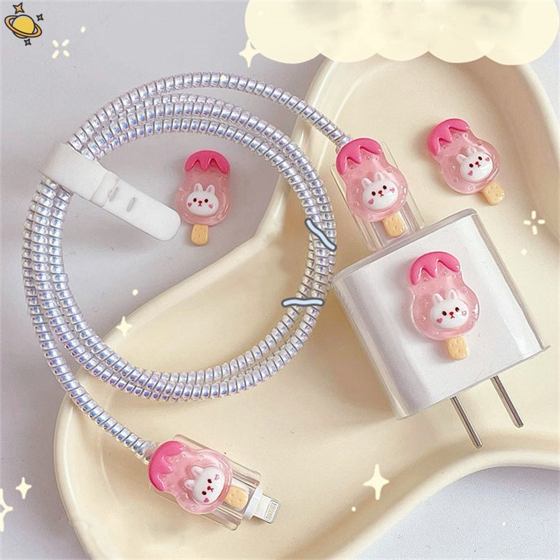 Phim hoạt hình 3d gấu dễ thương vỏ sạc silicon trong suốt cho iphone 12 13 14 18w-20w vỏ bảo vệ sạc nhanh vỏ bọc bộ sạc crt