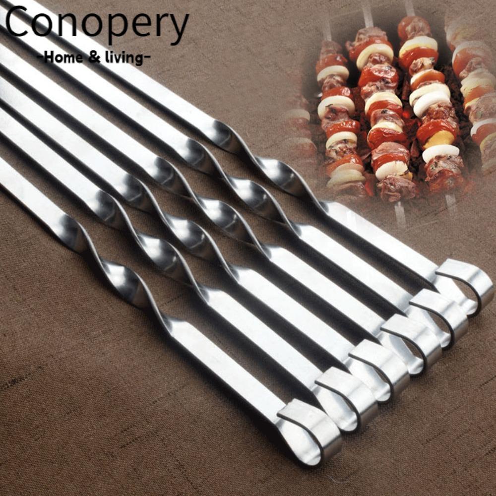 Conopery Que nướng bằng thép không gỉ bền bbq dã ngoại ngoài trời xiên kebab chuỗi