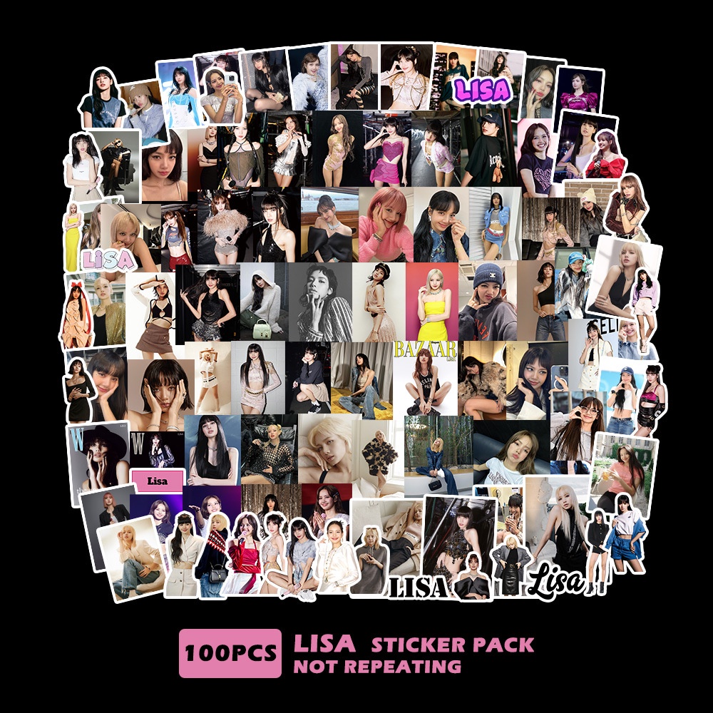 Blackpink Album LISA ROSE Stickers 2023 Coachella The Game Phone Laptop Luggage Sticker