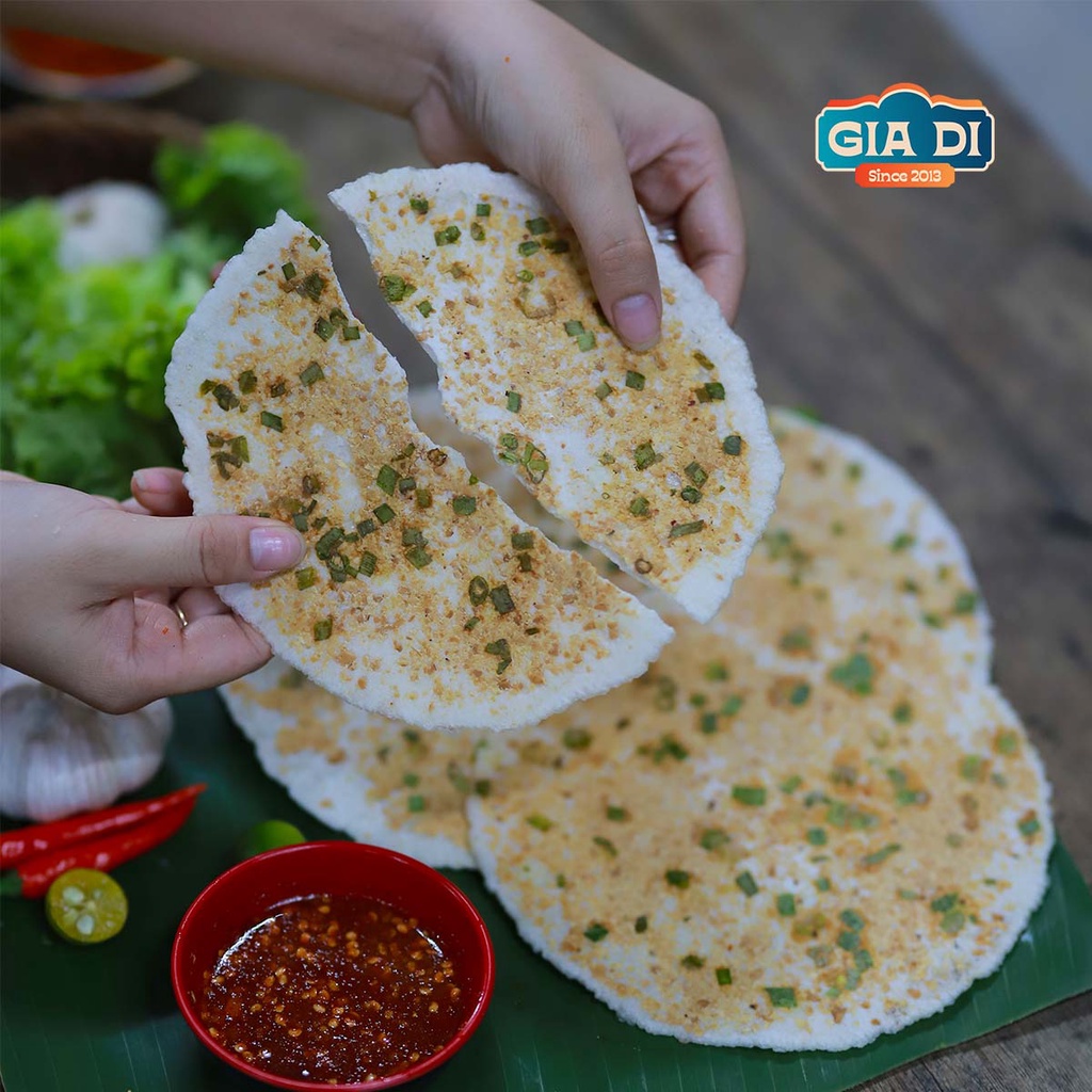 Bánh Ép Huế, Bánh Ép Khô Huế, Bánh Ép Gia Di, vị Đậu phộng Gói 5 cái