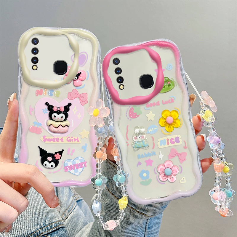 Ốp lưng vivo y19 ốp vivo y19 ốp lưng dễ thương kem cạnh điện thoại hình ba chiều hình búp bê soft case full case nygz