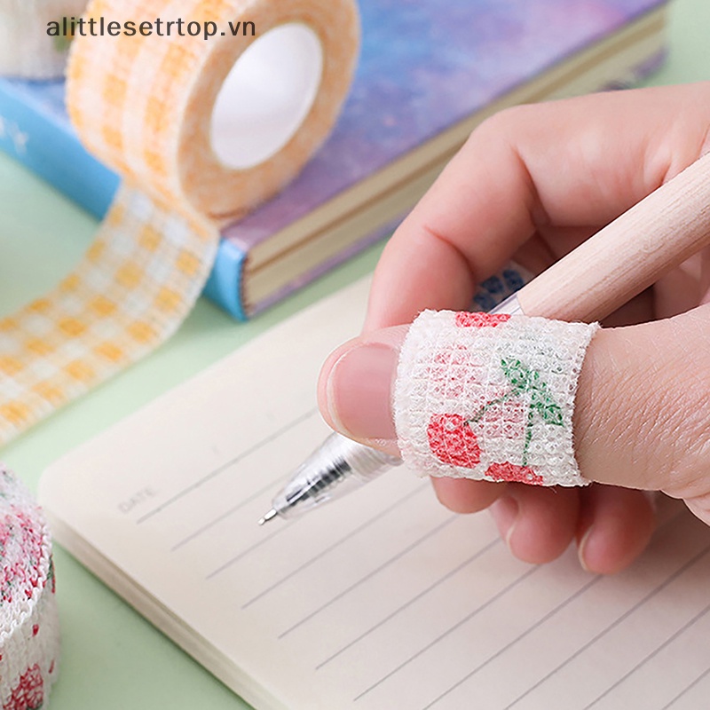 Alittlesetrtop 2m / 4m nail finger protection cute flex anti uv non-woven manicure tool breathable wrap self-adhesive tape sports supply.