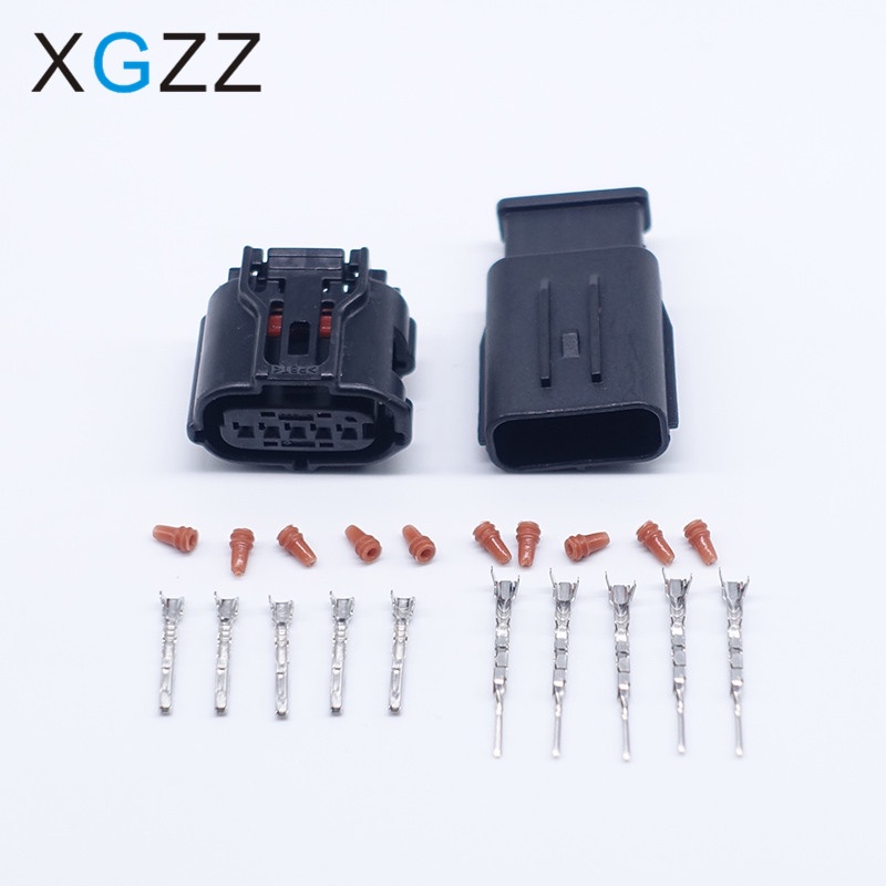 Xgk7052y-0.6-11 / 21 6189-1046 5 pin nữ và nam ts series đầu nối cảm biến maf đầu nối đồng hồ đo lưu lượng khí cho sumitomo toyota
