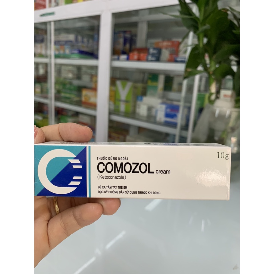 Kem bôi nấm ngoài da Comozol Cream 10g Hàn Quốc