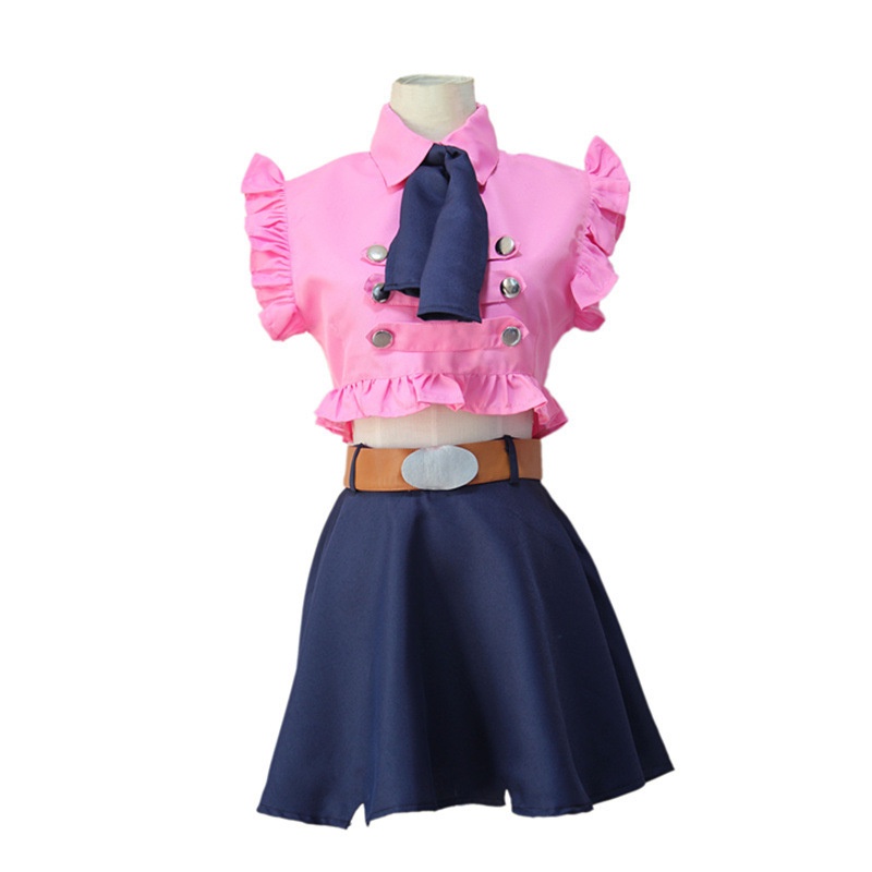 Bảy deadline sin cosplay cho cô gái trưởng thành, sư tử elizabeth, quần áo mùa hè, thắt lưng, thắt nơ