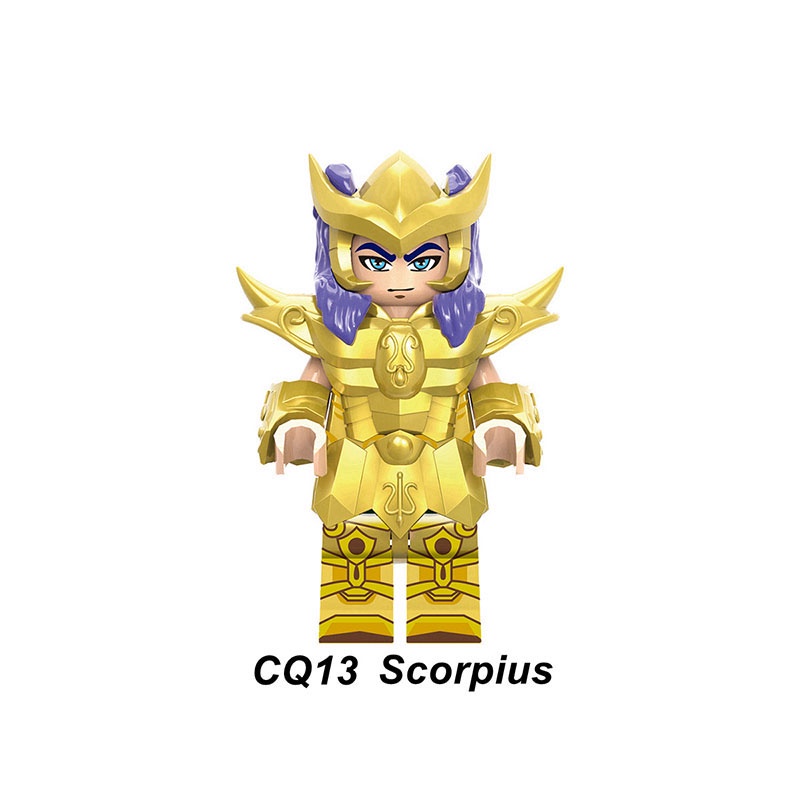 Quà tặng trẻ em vàng mười hai chòm sao khối xây dựng lắp ráp hình đồ chơi mô hình saint seiya