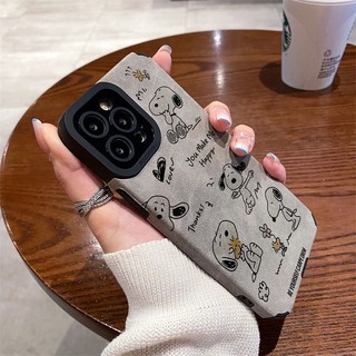 Ốp Lưng Cho Iphone 11Pro max 14PRO MAX 11 12 / 13 / 6 / 7 / 8plus XR Xmax / 15 / 16 / 17promax Snoopy Trên Màn Hình Vỏ Điện Thoại Bao Gồm Tất Cả Vỏ Mềm Chống Rơi Da Cừu