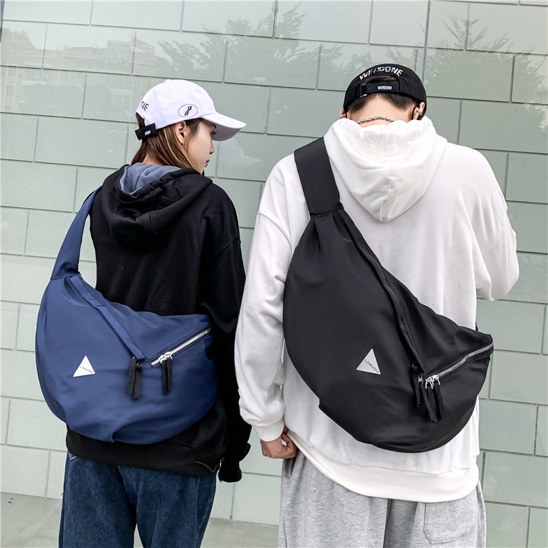 IMELON Túi Đeo Chéo Thể Thao Sức Chứa Lớn Màu Đen Cho Nam Và Nữ