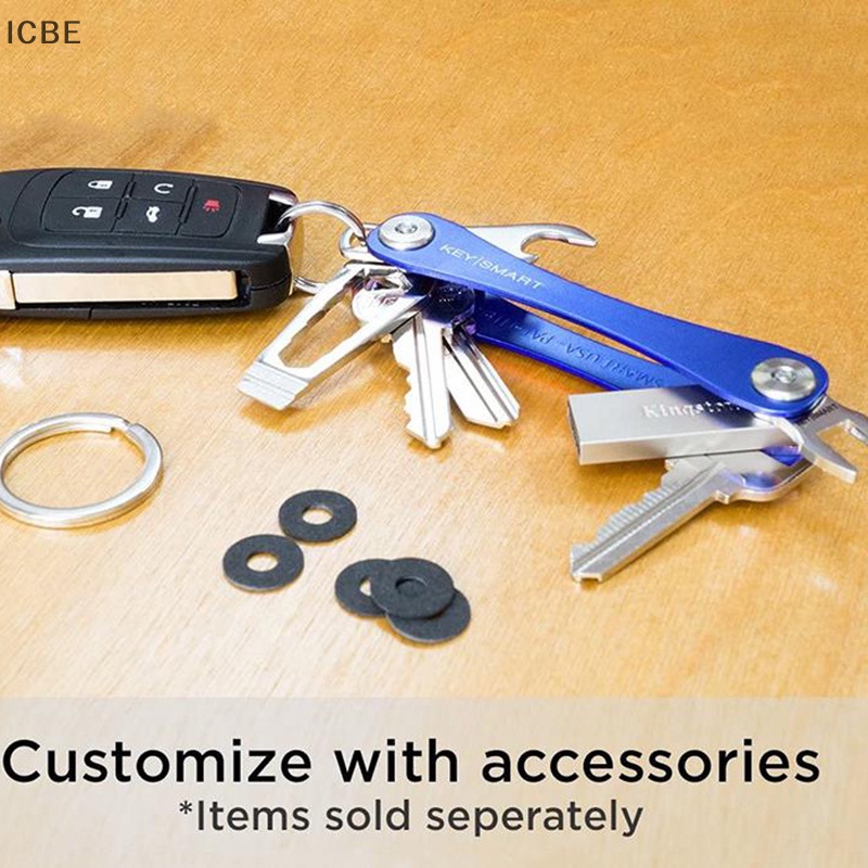 Ic 1pc keychain key kẹp chìa khóa kim loại lưu trữ thông minh diy keys holder keychain organizer vn