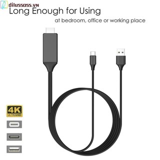 [dilussoss.vn] L9 usb c to hdmi-compatible mirroring charging cable 4k for android phone