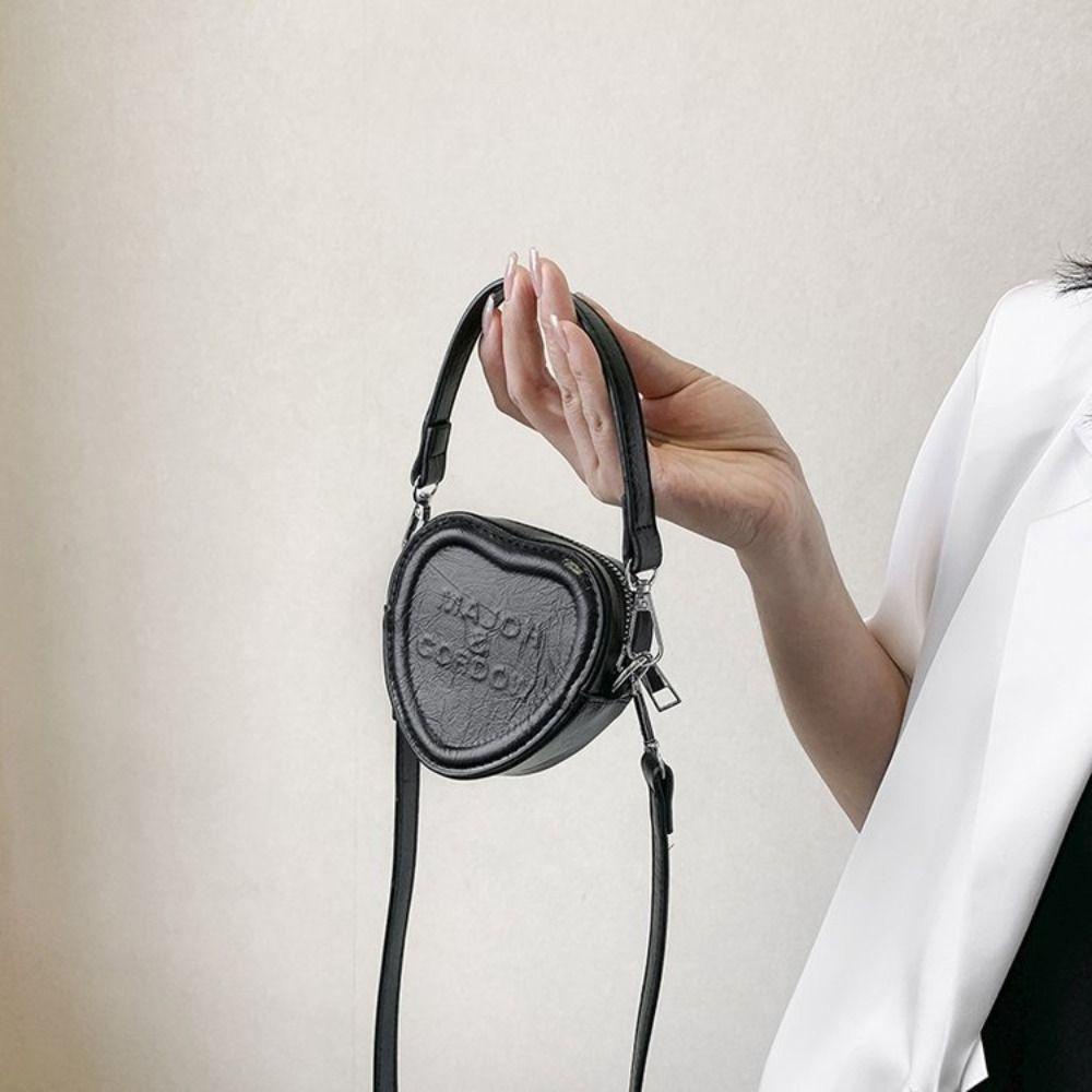Risedot Túi Đeo Chéo Vai mini Bằng Da pu Hình Trái Tim Thời Trang Dành Cho Bạn Nữ