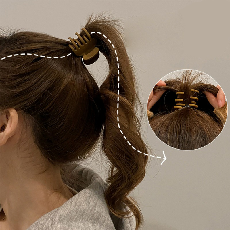 Tính khí đơn giản tóc đuôi ngựa cao kẹp cá mập cố định / đầu sau tóc đuôi ngựa kẹp nhỏ / nữ cô gái mũ tạo kiểu tóc