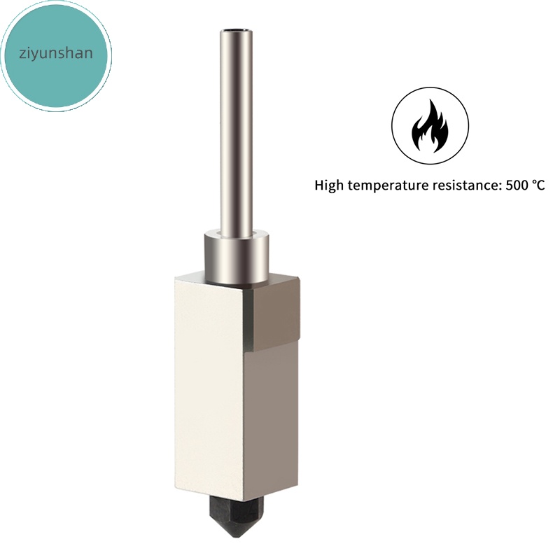 Vòi phun dòng chảy cao bằng thép cứng ziyunshan cho bambu carbon lab x1 combo 500°C Đầu phun fit bamboo p1p bambulabs x1 máy in 3d carbon hotend vn