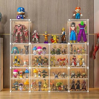 My blind box hand-made display cabinet toy display gundam storage rack lego display box model storage rack