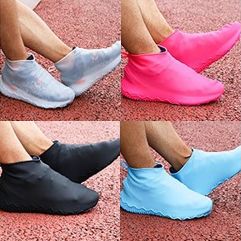 Shoe covers overshoes waterproof shoe covers non-slip rain shoes cover giày có thể tái sử dụng