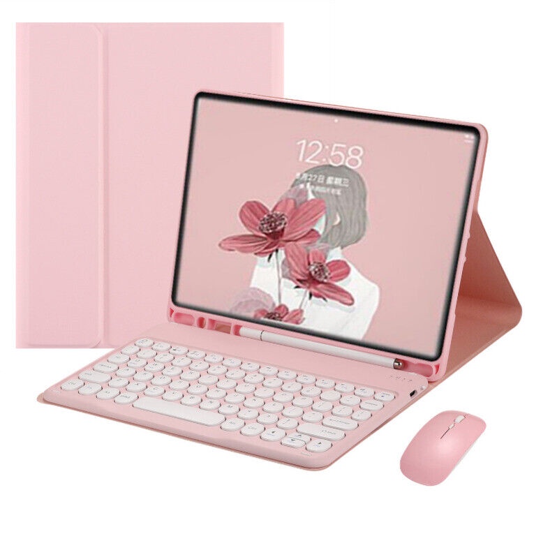 Bàn phím bluetooth cho samsung galaxy tab s9 11.0 sm-x710 sm-x716b sm-x718u bàn phím bluetooth có khe cắm bút bao da lật + chuột