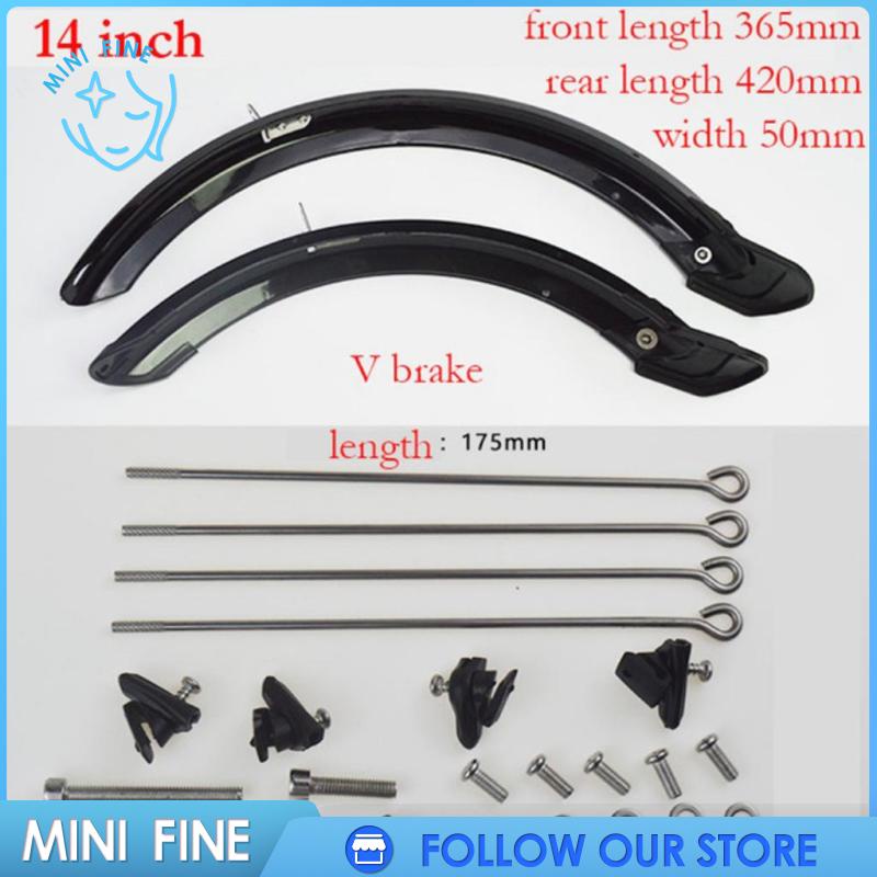 Bộ chắn bùn cho xe đạp gấp bộ chắn bùn không thể phá vỡ cho bánh xe 14 '' / 20 ''