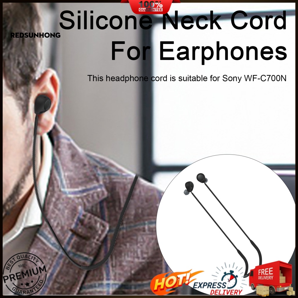 Rh.b earphone lanyard for sports anti-lost rope earphones secure and thoải mái wf-c700n earbud strap dây đeo cổ silicon chống thấm nước cho anti-loss headphone đeo