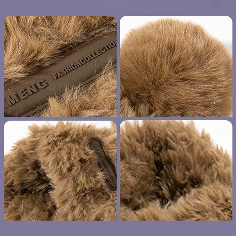 Mũ Len Dệt Kim Đính Tai Gấu Dễ Thương Thời Trang Thu Đông Cho Cặp Đôi