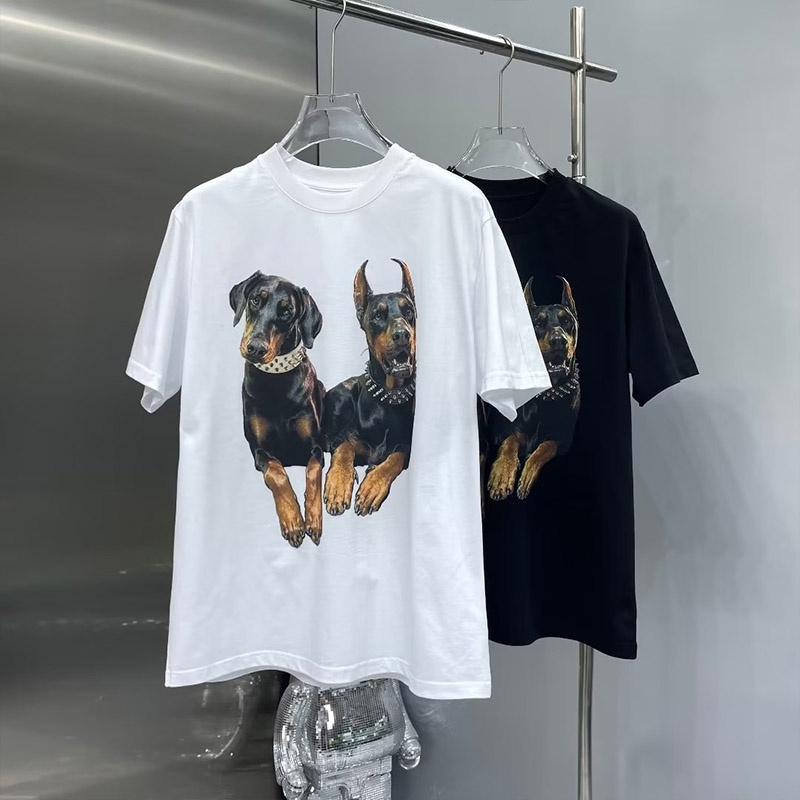 Áo Thun Tay Ngắn Dáng Rộng In Hình Infinite Doberman Pinscher Kiểu Đường Phố Mỹ Cá Tính Cho Nam