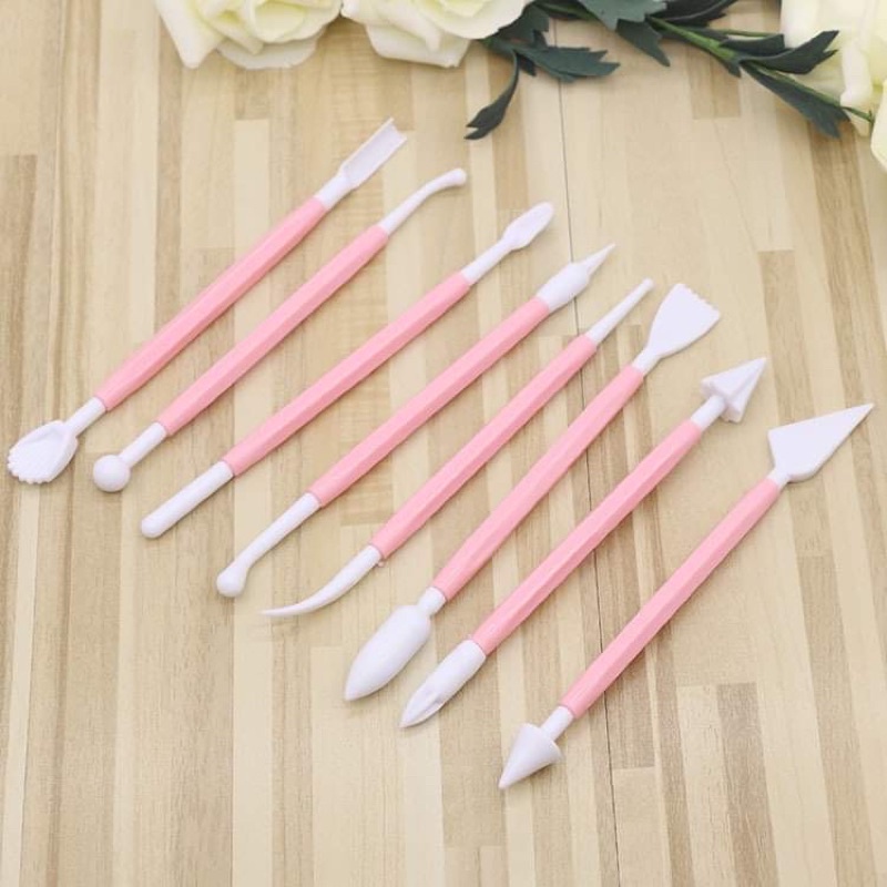 Bộ dụng cụ 8-12-14 món tạo hình đất sét đa năng