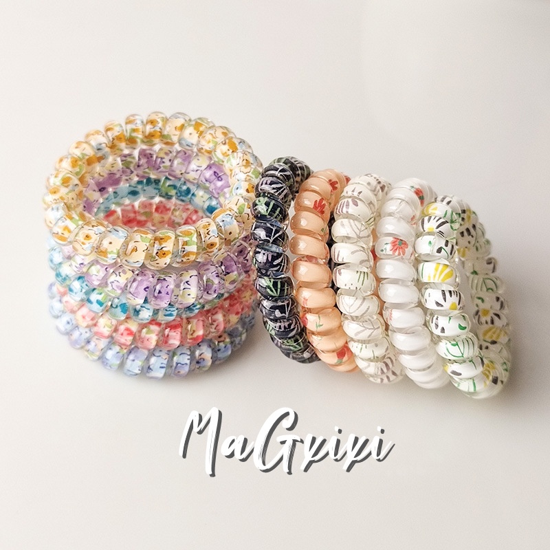 【MaGxixi】Dây điện thoại mô hình hoa vỡ Vòng tóc căng cao A930