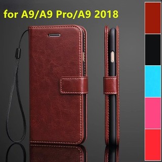 Ốp lưng điện thoại dạng ví da lật dành cho samsung galaxy a9 / a9 pro 2016 samsung galaxy a9 2018