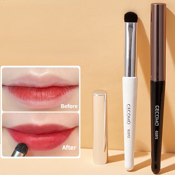 1 Cọ Trang Điểm Môi / Mắt Chuyên Nghiệp Đa Năng Có Nắp Đậy 11cm Dành Cho Bạn Nữ Và Nữ