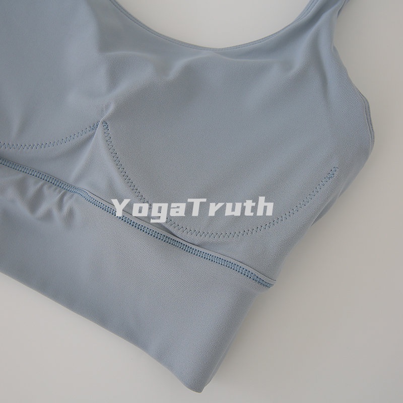Áo Ngực Thể Thao Hình Tam Giác Màu Nude Nuls Lycra Cố Định Hình Chữ U Đẹp Mắt