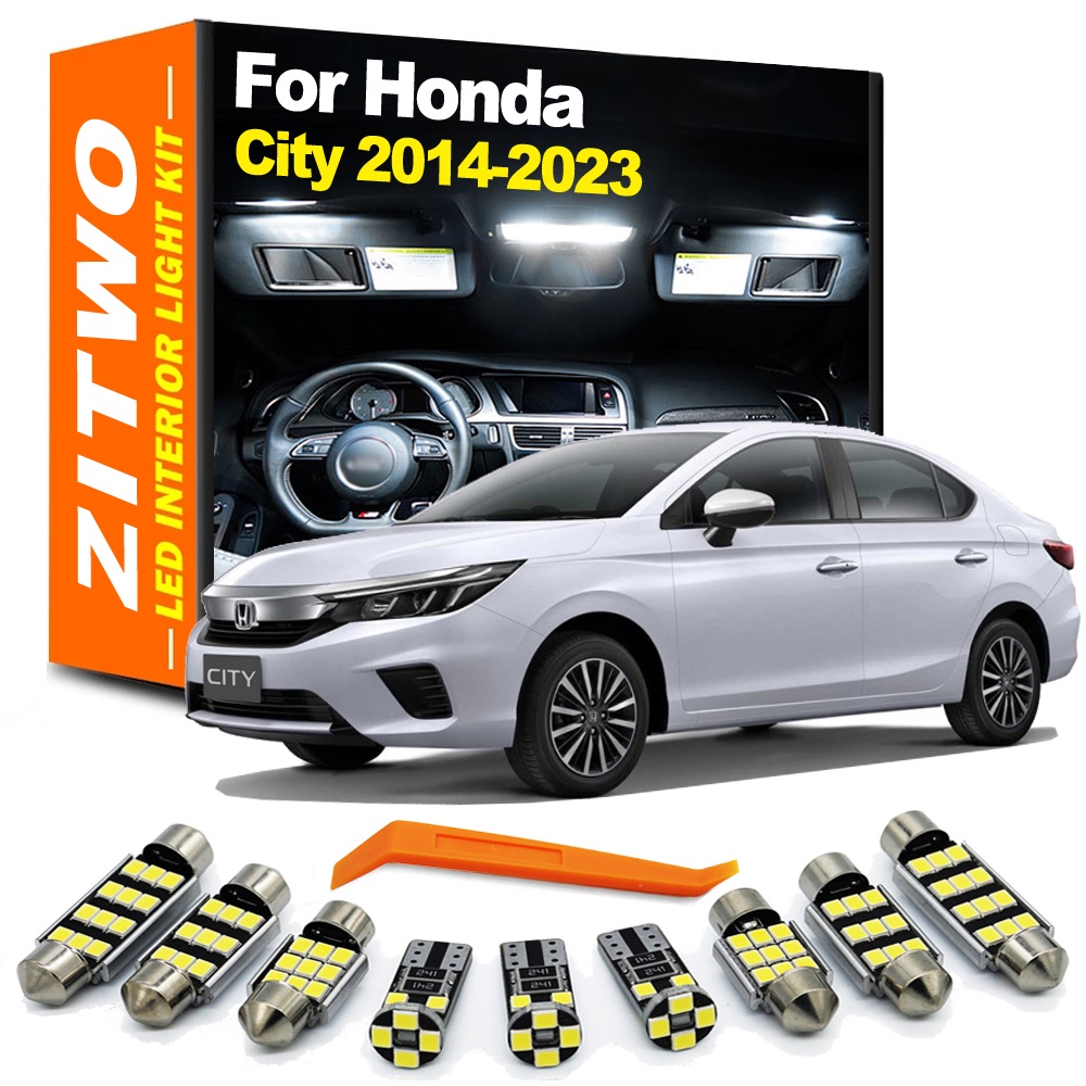 Bộ 8 Đèn LED Chiếu Biển Số Xe Cho Honda City 2014 2015 2016 2017 2018 2019 2020 2021 2022 2023