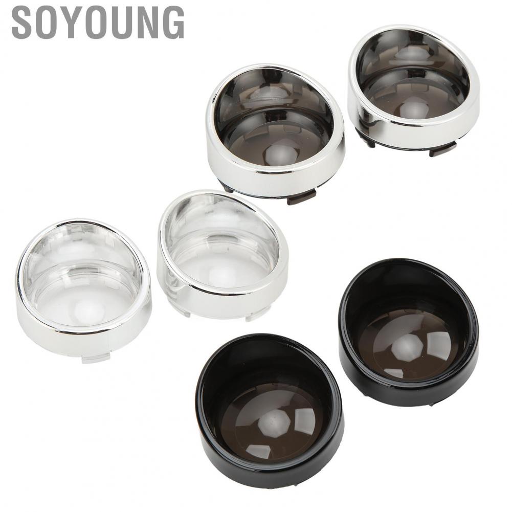 Soyoung Turn Signal Lens Bezel  Dustproof Trim Front Rear Visor 2PCS Waterproof for Motorcycle