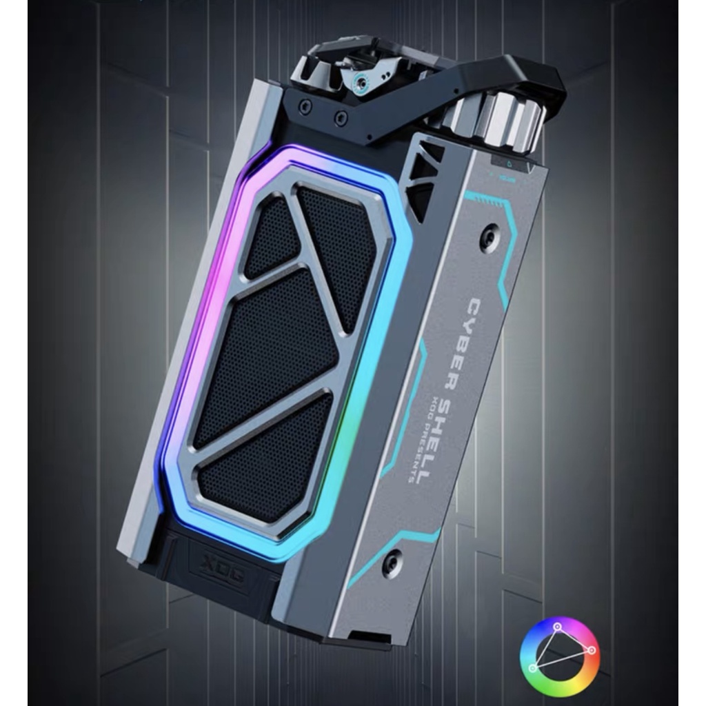 Muzen XOG Shell MW-H1 Loa Bluetooth Máy tính để bàn Chống nước Loa siêu trầm Cyberpunk Streamer