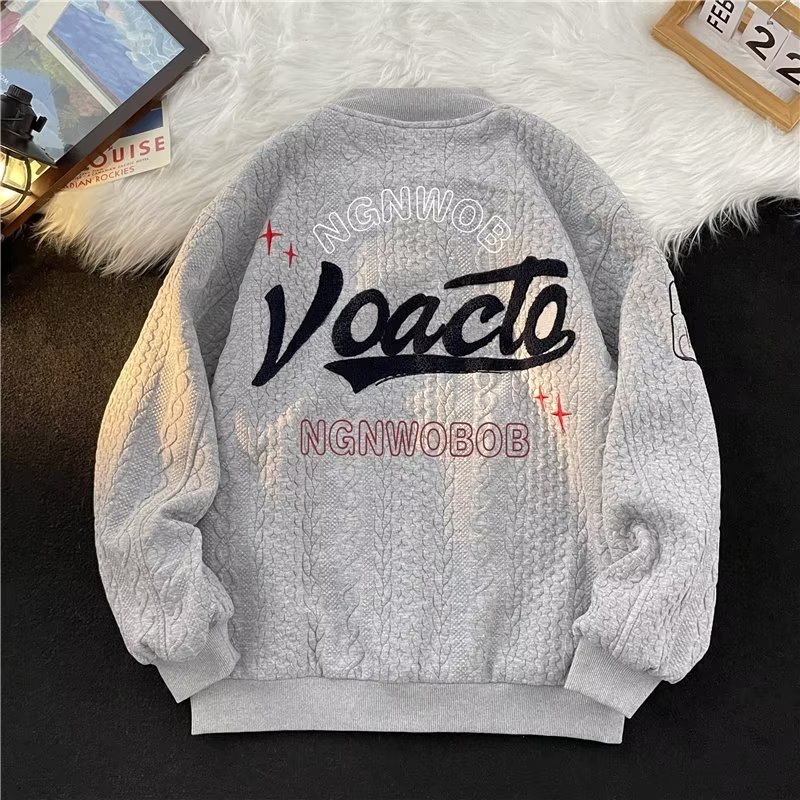 Áo Khoác Bóng Chày Cao Cấp Dáng Rộng Phong Cách Thời Trang Retro Mỹ Mới