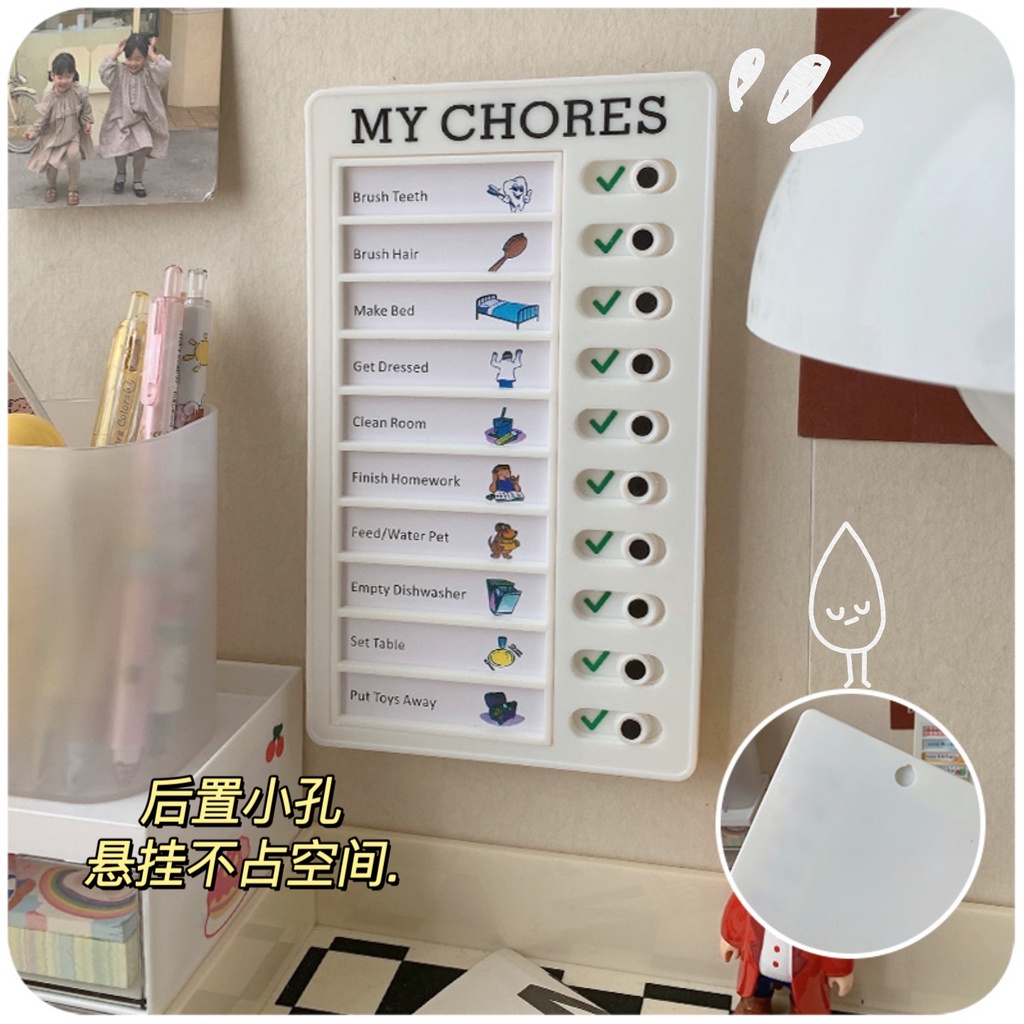 Danh Sách Kiểm Tra Công Việc Của Tôi Có Thể Tái Sử Dụng Bảng Ghi Nhớ Hàng Ngày Bảng Nhựa Biểu Đồ Việc Vặt Thẻ Hành Vi Trách Nhiệm Cho Trẻ Em Tự Kỷ Luật | Top3C01