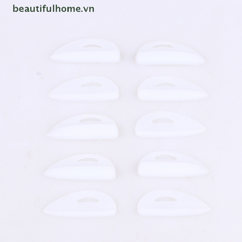 Bộ 5 Cặp Đệm Silicone Hỗ Trợ Uốn Cong Lông Mi