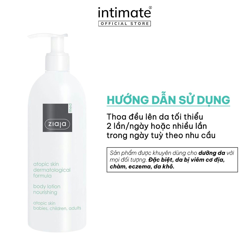 Nhũ Tương Toàn Thân 1% Urê Ziaja Med Atopic Skin Dermatological Formula Giúp Làm Mềm Da 400ml | BigBuy360 - bigbuy360.vn