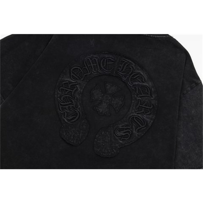 Áo Thun Cotton Tay Ngắn Màu Đen Thêu Họa Tiết Thời Trang Cho Nam Nữ