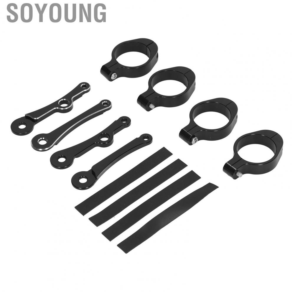 Soyoung Fork Headlight Clamp  Enhance Appearance Durable Mount Bracket Easy To Install Stable Aluminium for Motorcycle