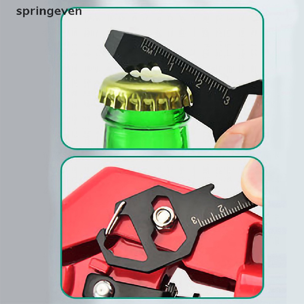 Móc Khóa Kiêm Dụng Cụ Mở Nắp Chai Đa Năng 6 Trong 1